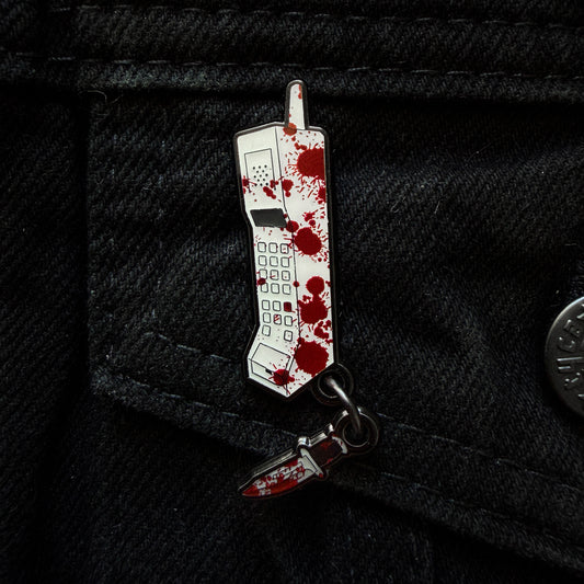 THE SLASHER FILM ENAMEL PIN