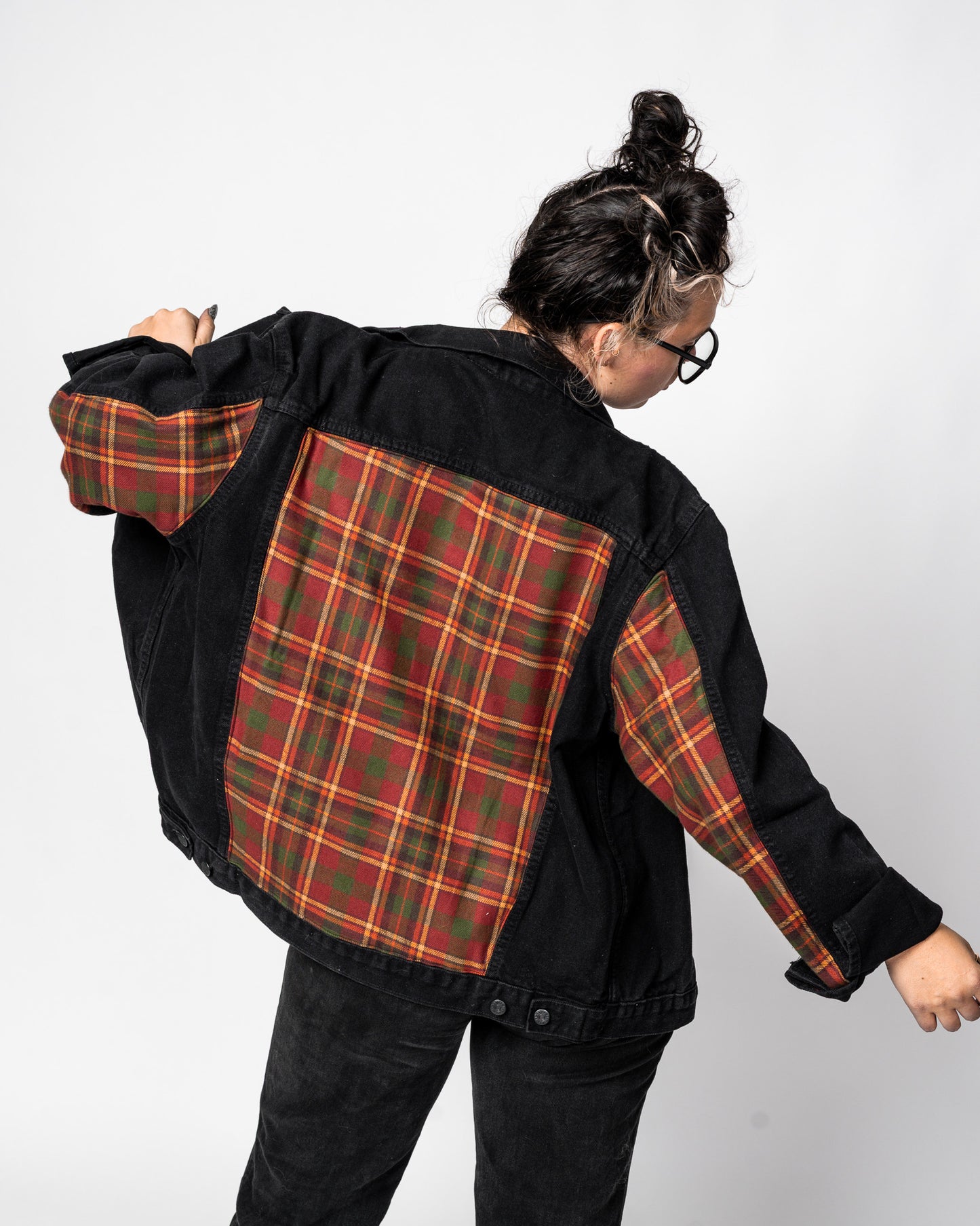 the christmas flannel trucker