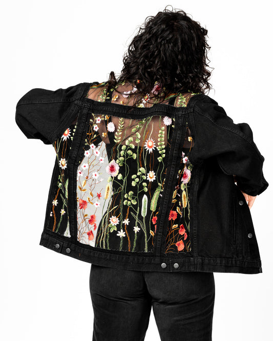 THE BLACK FLORAL JACKET (PREORDER)