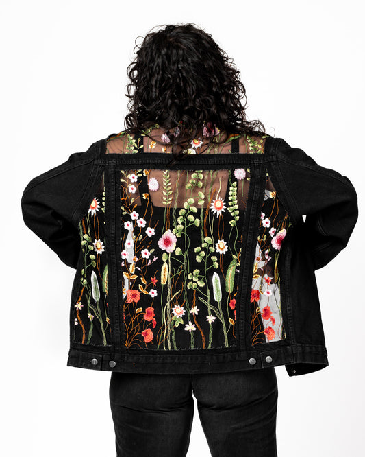 THE BLACK FLORAL JACKET (PREORDER)