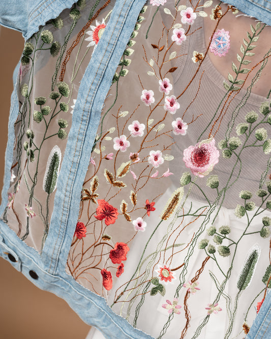 THE WHITE FLORAL JACKET (PREORDER)