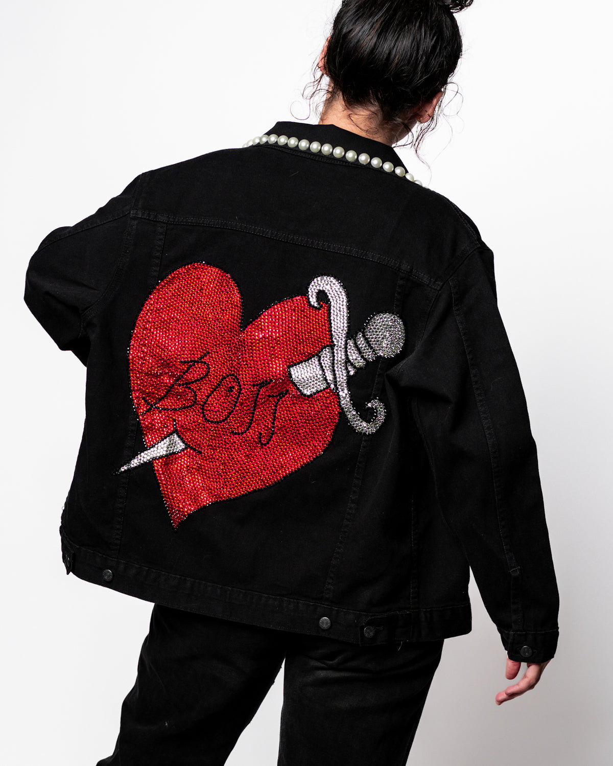 BOSS BEDAZZLED JACKET