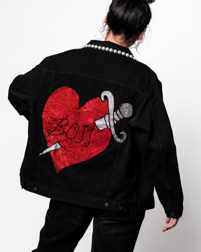 BOSS BEDAZZLED JACKET