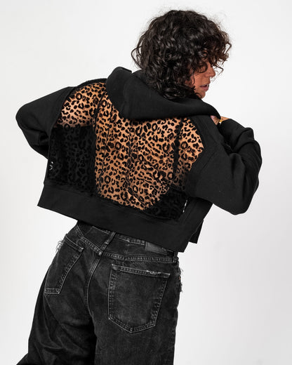 THE CROPPED BACKLESS LACE HOODIE (PREORDER)