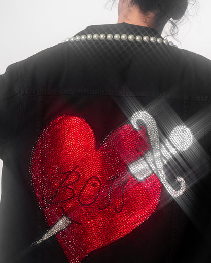 BOSS BEDAZZLED JACKET