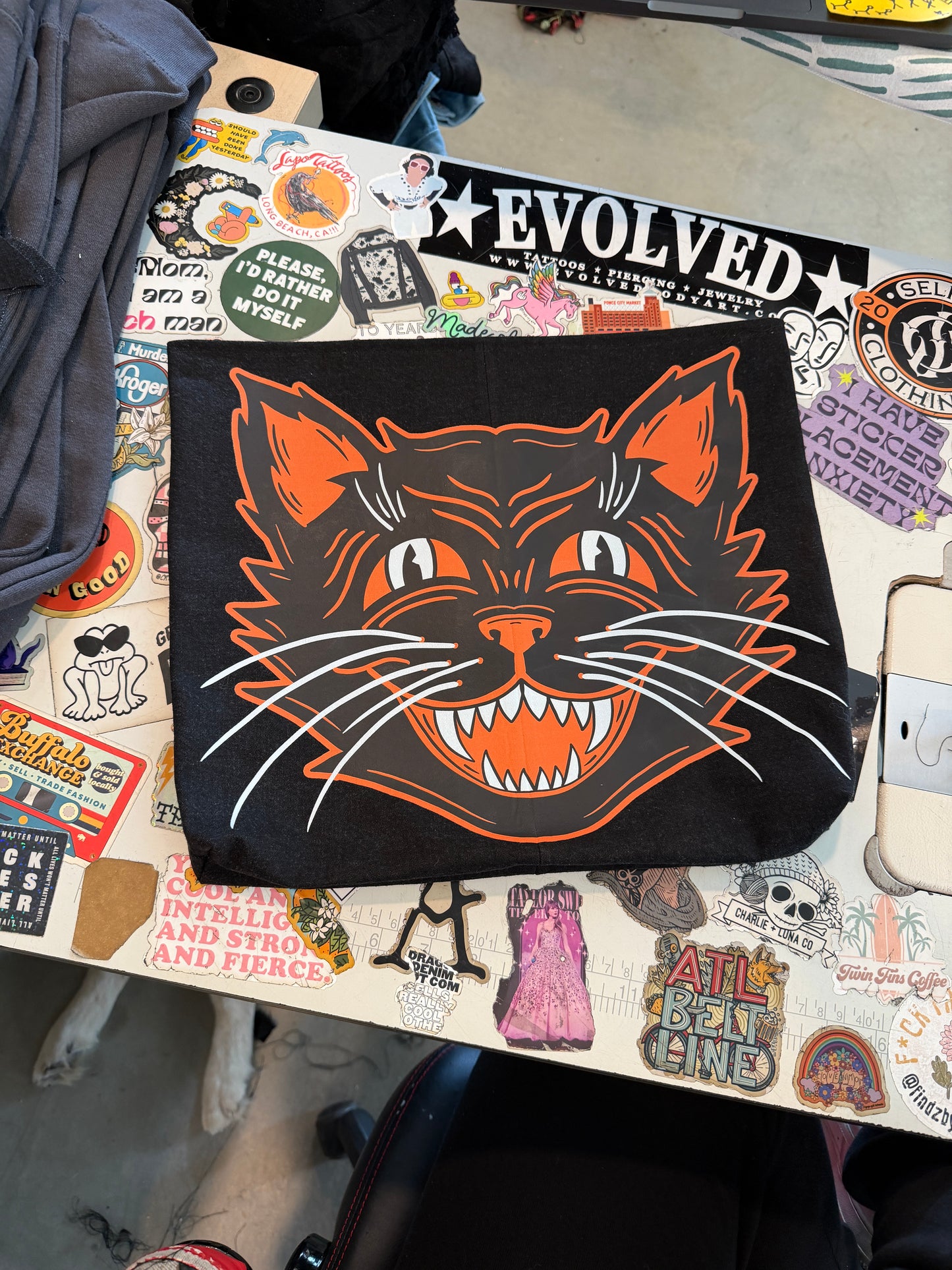HALLOWEEN CAT TOTE