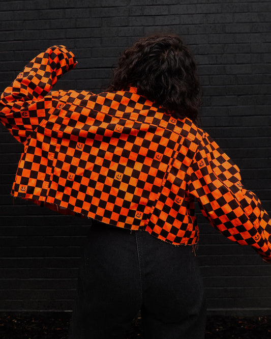THE CHECKERBOARD JACK-O-LANTERN JACKET (PREORDER)