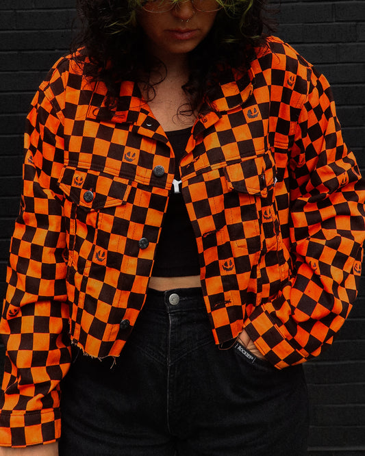 THE CHECKERBOARD JACK-O-LANTERN JACKET (PREORDER)