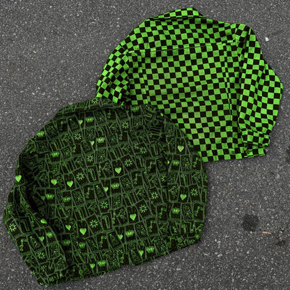 CHECKERBOARD TRUCKER JACKET