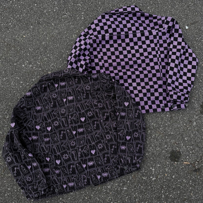 CHECKERBOARD TRUCKER JACKET