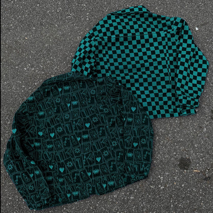 CHECKERBOARD TRUCKER JACKET