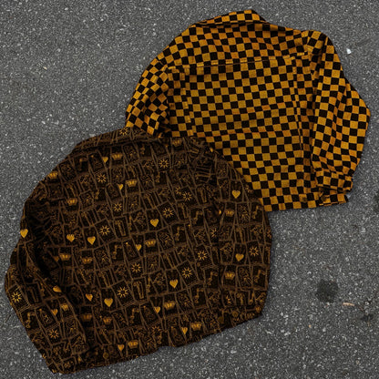 CHECKERBOARD TRUCKER JACKET