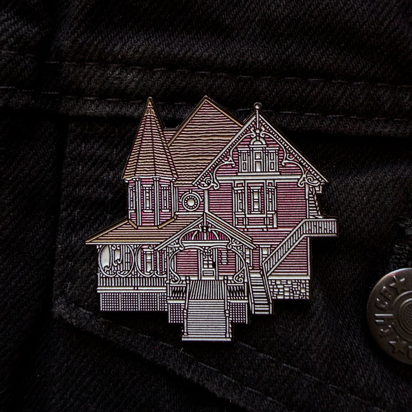 THE PINK PALACE ENAMEL PIN