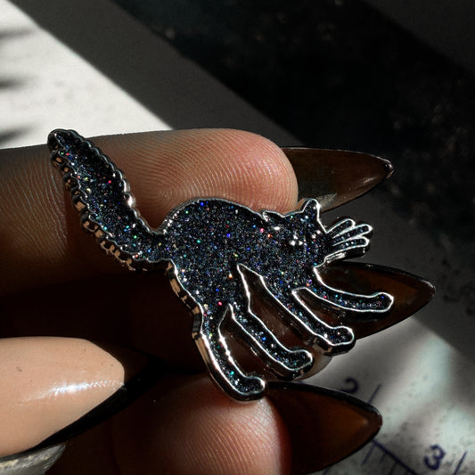 THE BINX GLITTER ENAMEL PIN