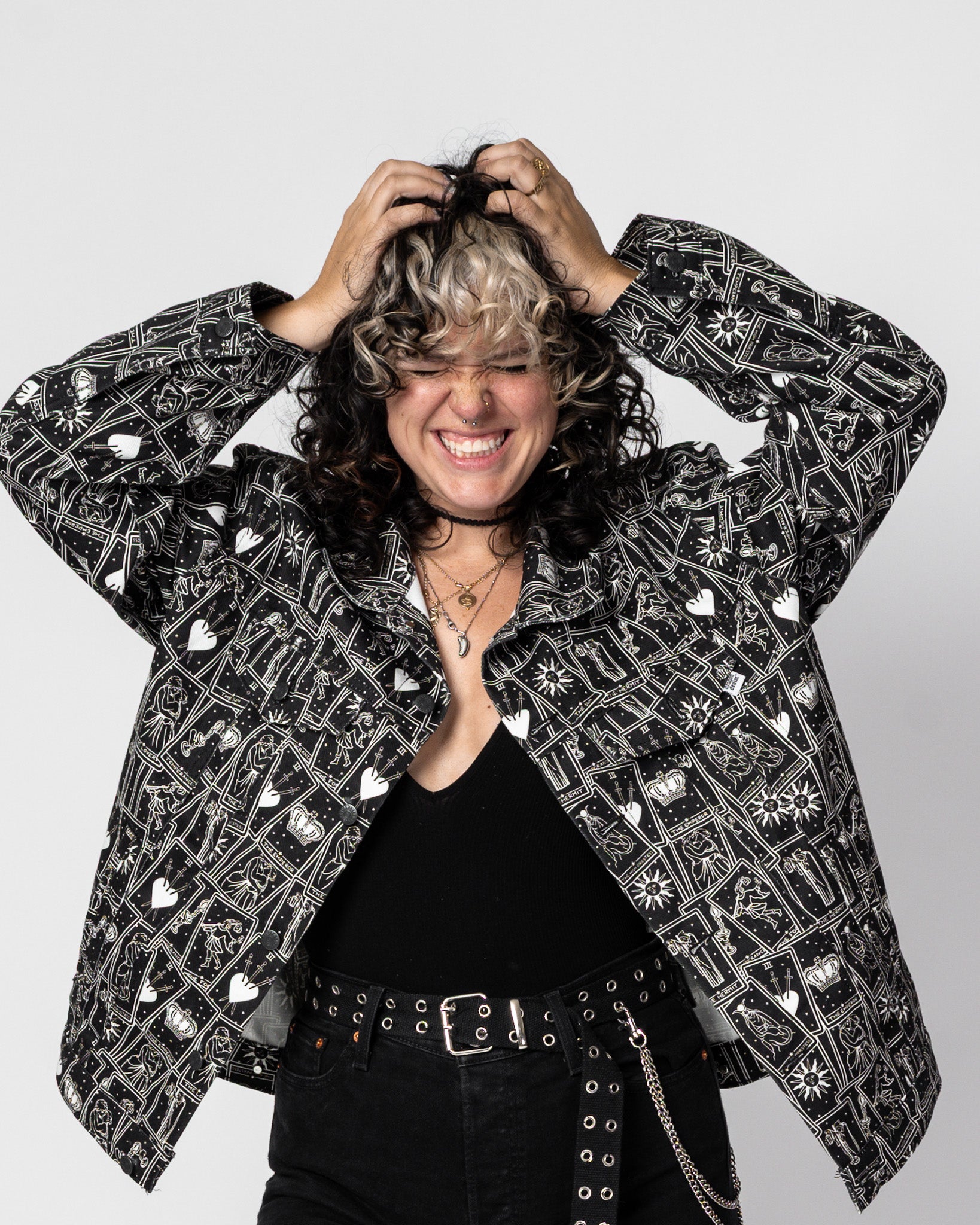 TAROT TRUCKER JACKET (READY TO SHIP) – Dragon Denim