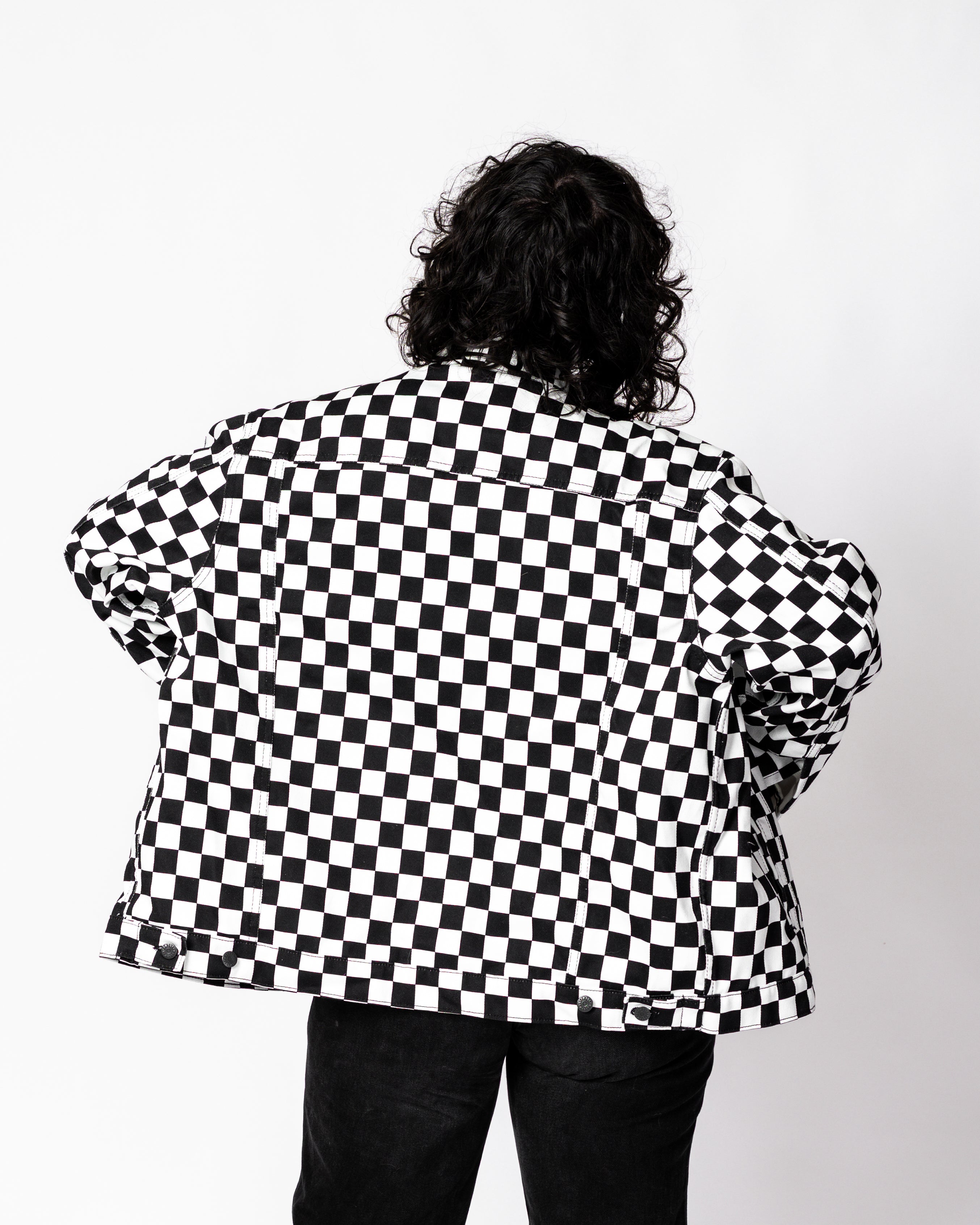 CHECKERBOARD TRUCKER JACKET – Dragon Denim