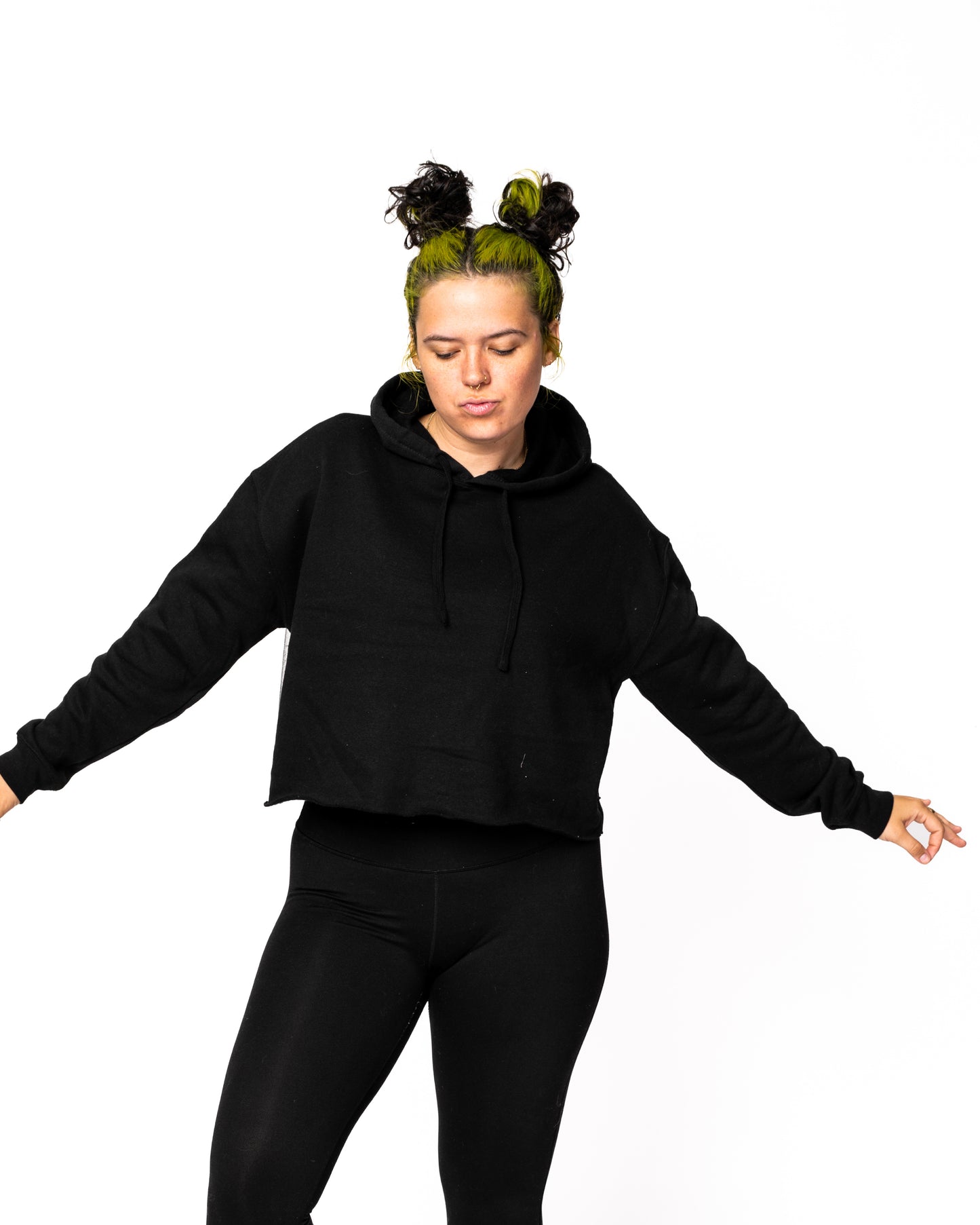 THE CROPPED BACKLESS LACE HOODIE (PREORDER)