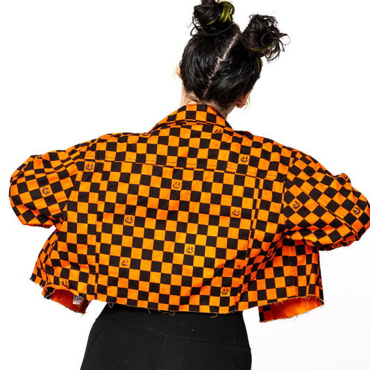 THE CHECKERBOARD JACK-O-LANTERN JACKET (PREORDER)
