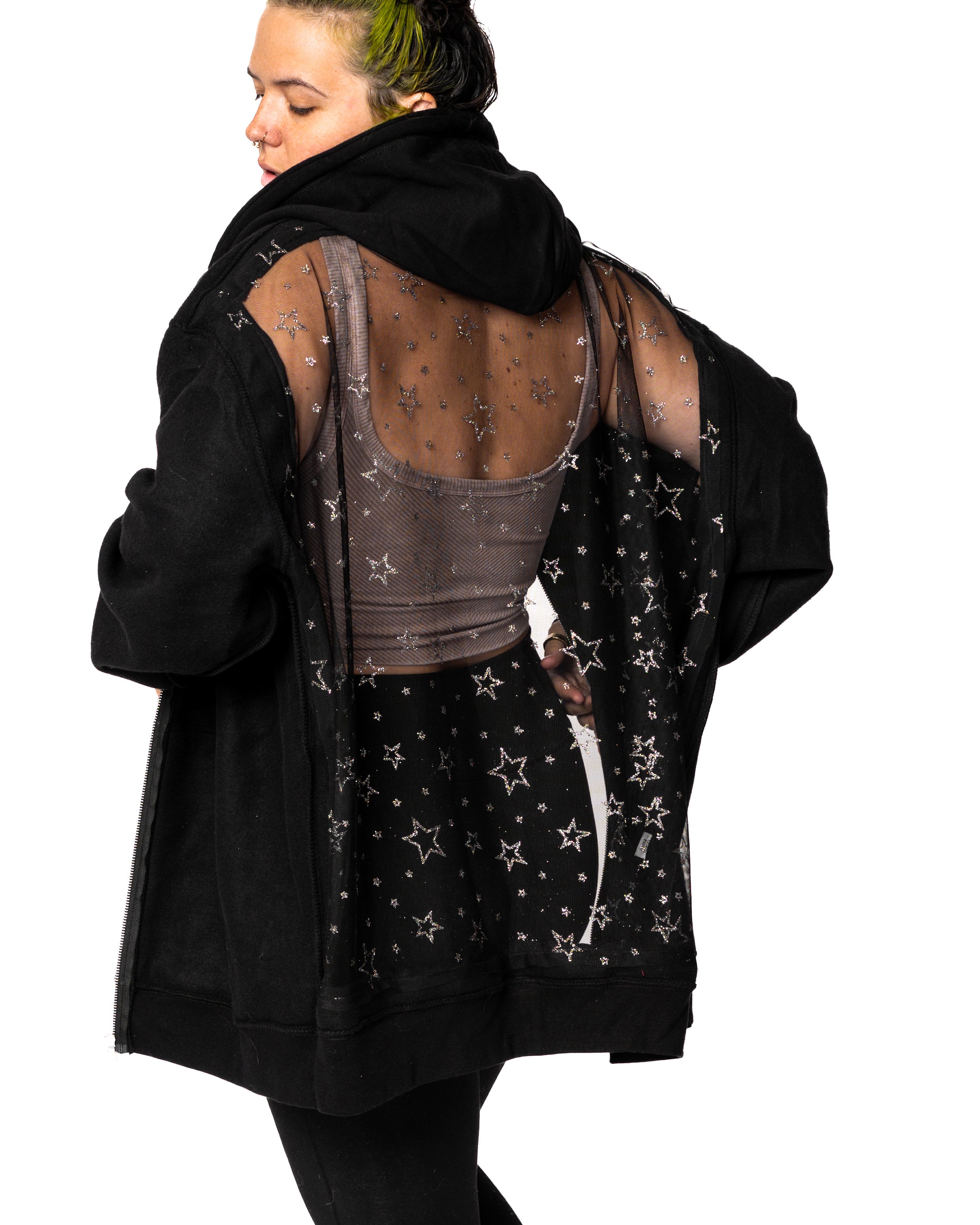 THE BACKLESS LACE HOODIE (PREORDER) – Dragon Denim