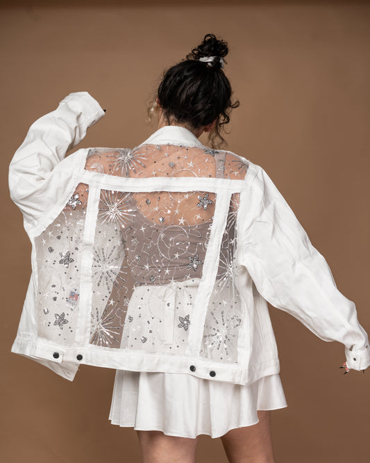 THE WHITE COSMIC JACKET (PREORDER)