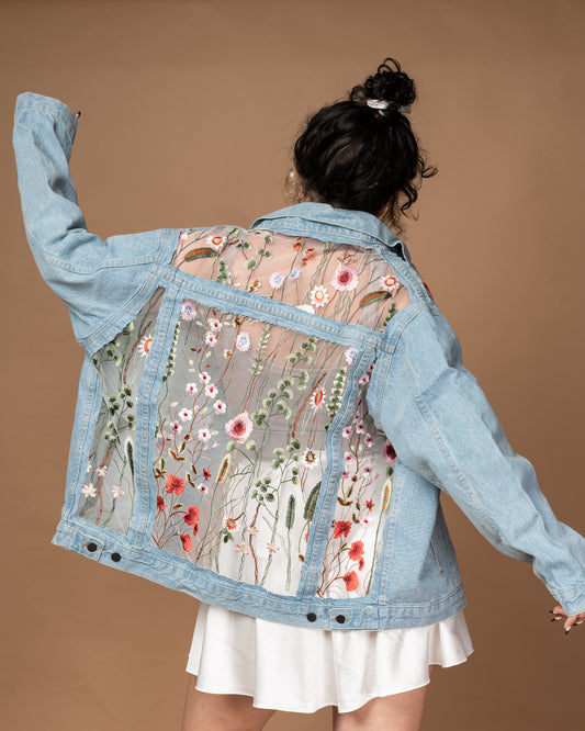 THE WHITE FLORAL JACKET (PREORDER)