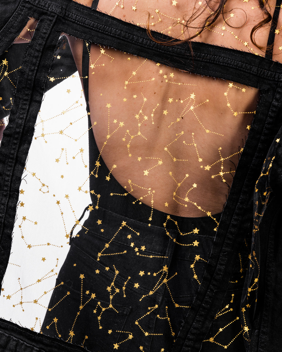 JACKET WITH TIE BACK IN THE CONSTELLATIONS